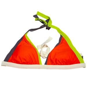 BCA by Rebecca Virtue neon triangle bikini top size medium